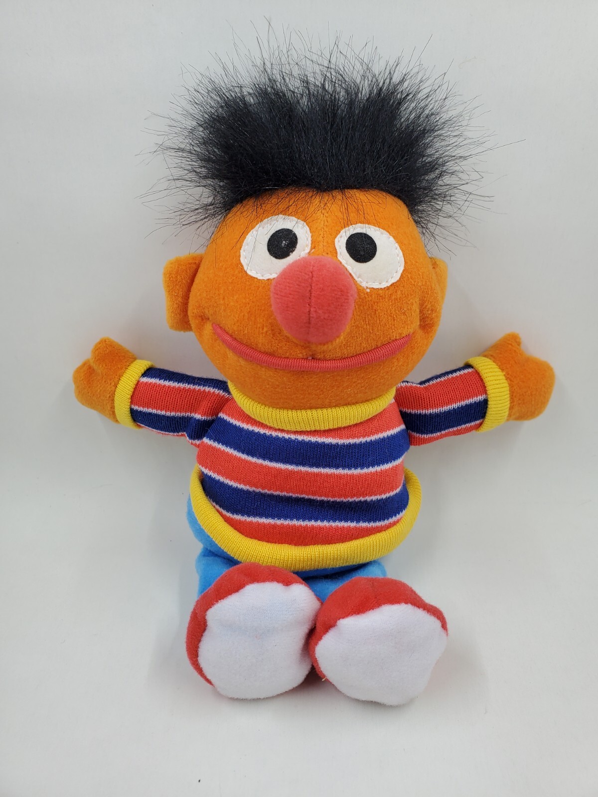 WD1 1997 Tyco Sesame Street Beans 8″ Plush Ernie Bean Bag Plush