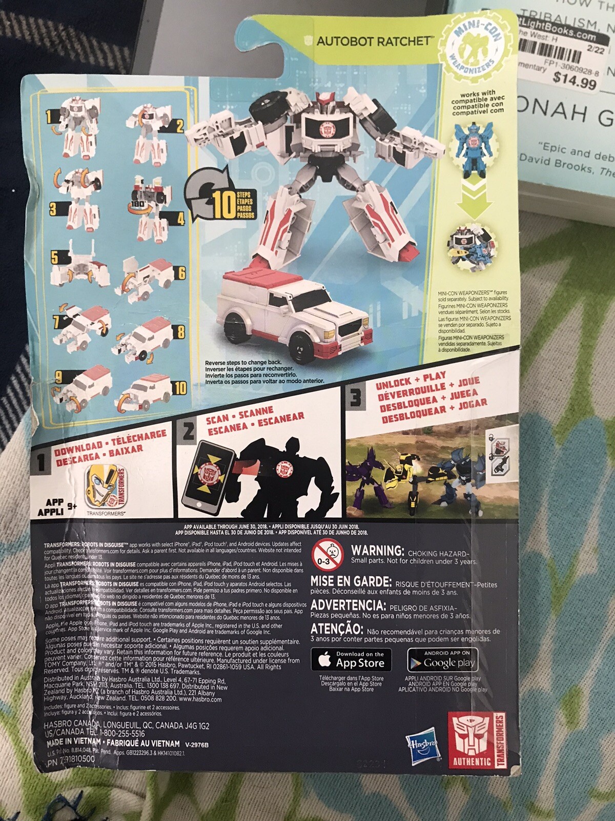 Transformers RID Warrior Class Deluxe Autobot Ratchet MOSC Rare