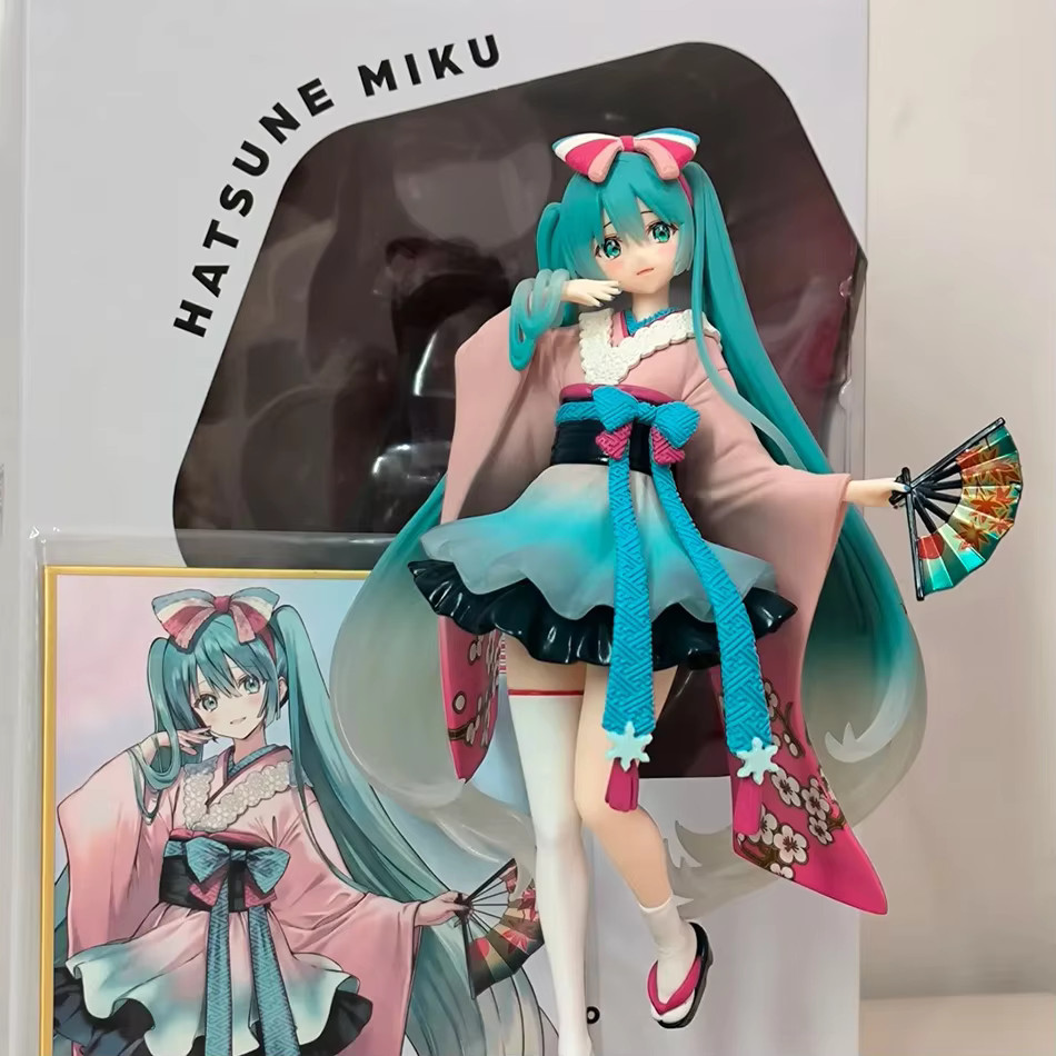 20CM Hatsune Miku Tokyo Kimono Anime Figure Kawaii PVC Model Doll w/ Box