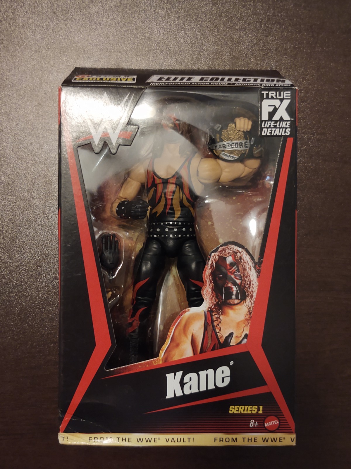 Kane WWE Elite Ringside Exclusive From The Vault Series 1 Hardcore Title Mattel