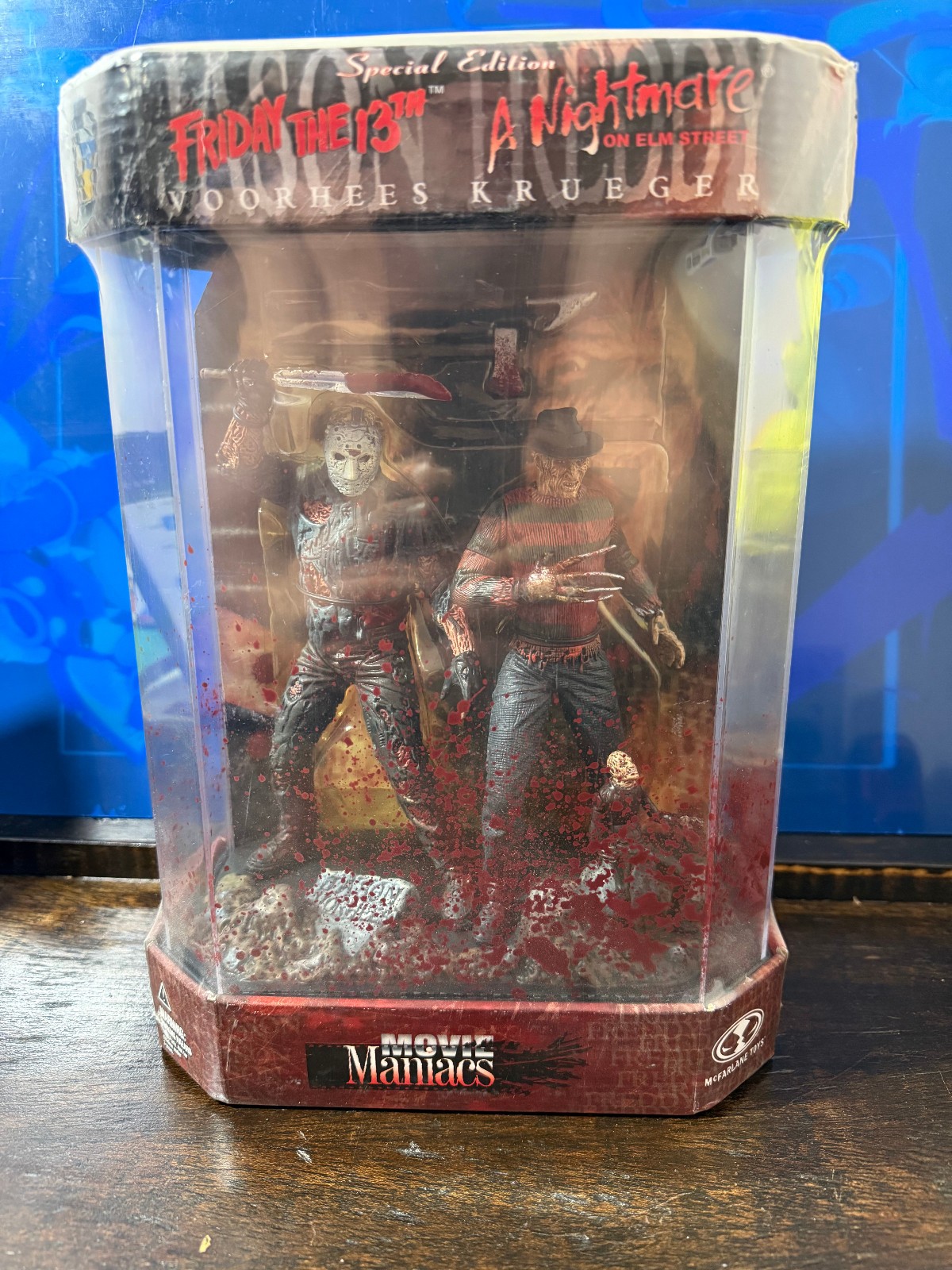 McFarlane Toys Movie Maniacs Special Edition Freddy vs. Jason 2-Pack Sealed