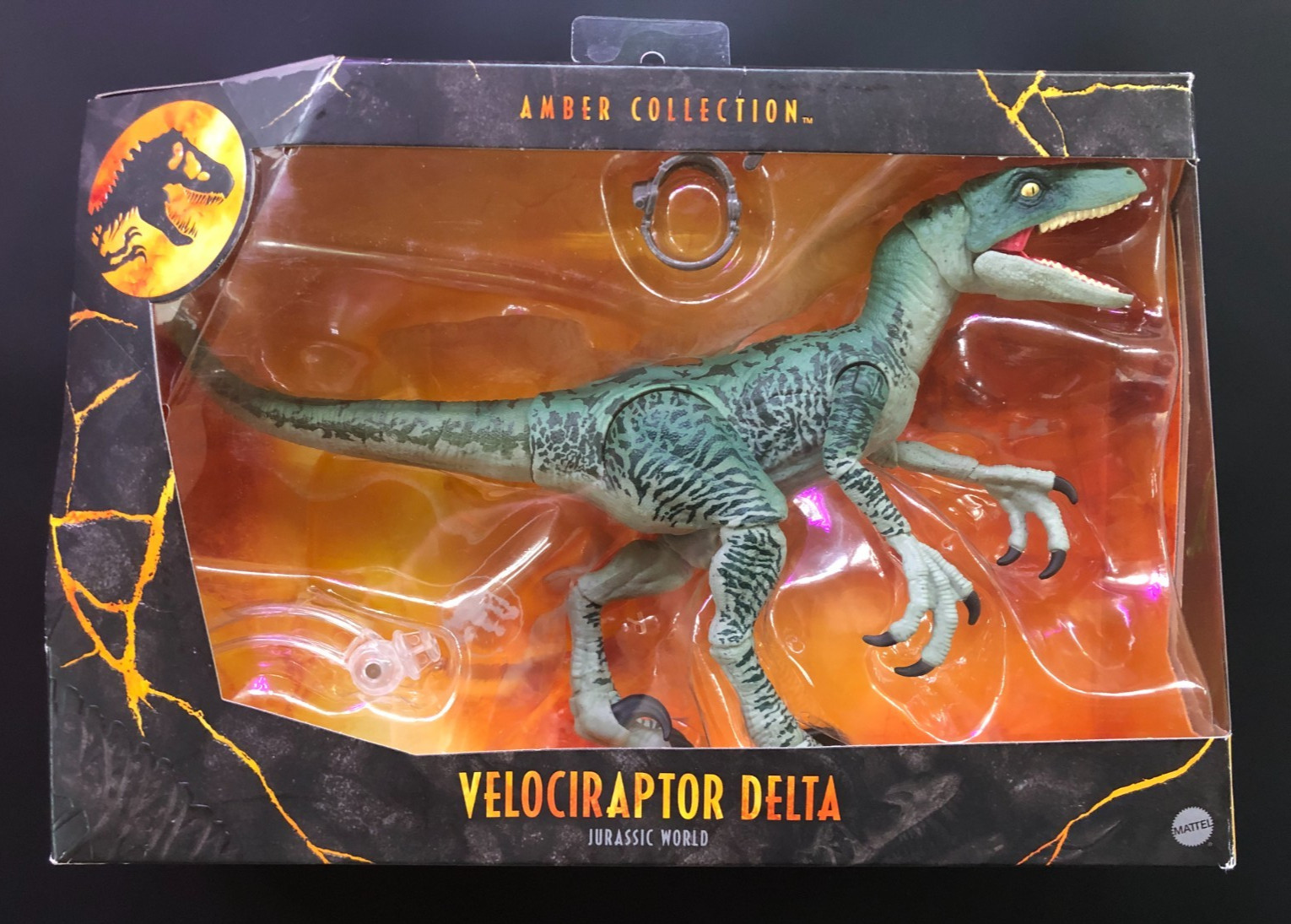 Mattel Amber Collection Jurassic World Velociraptor Delta figure