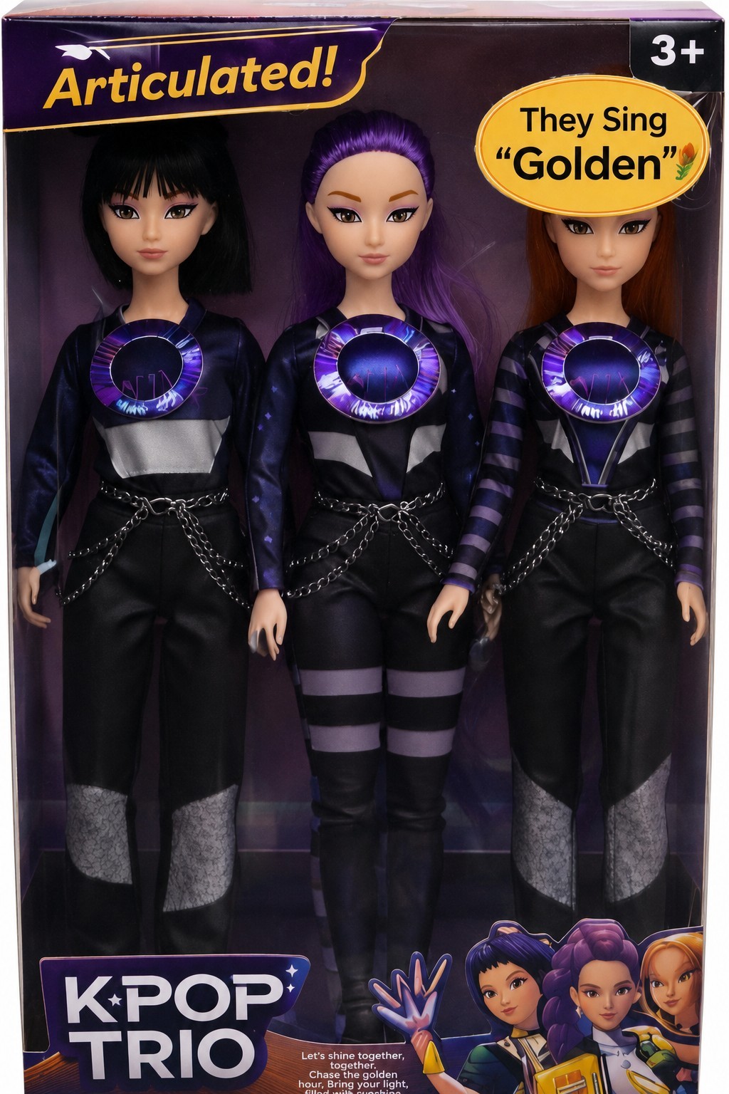Kpop Hunter Dolls Singing 11.8″ Set Of 3