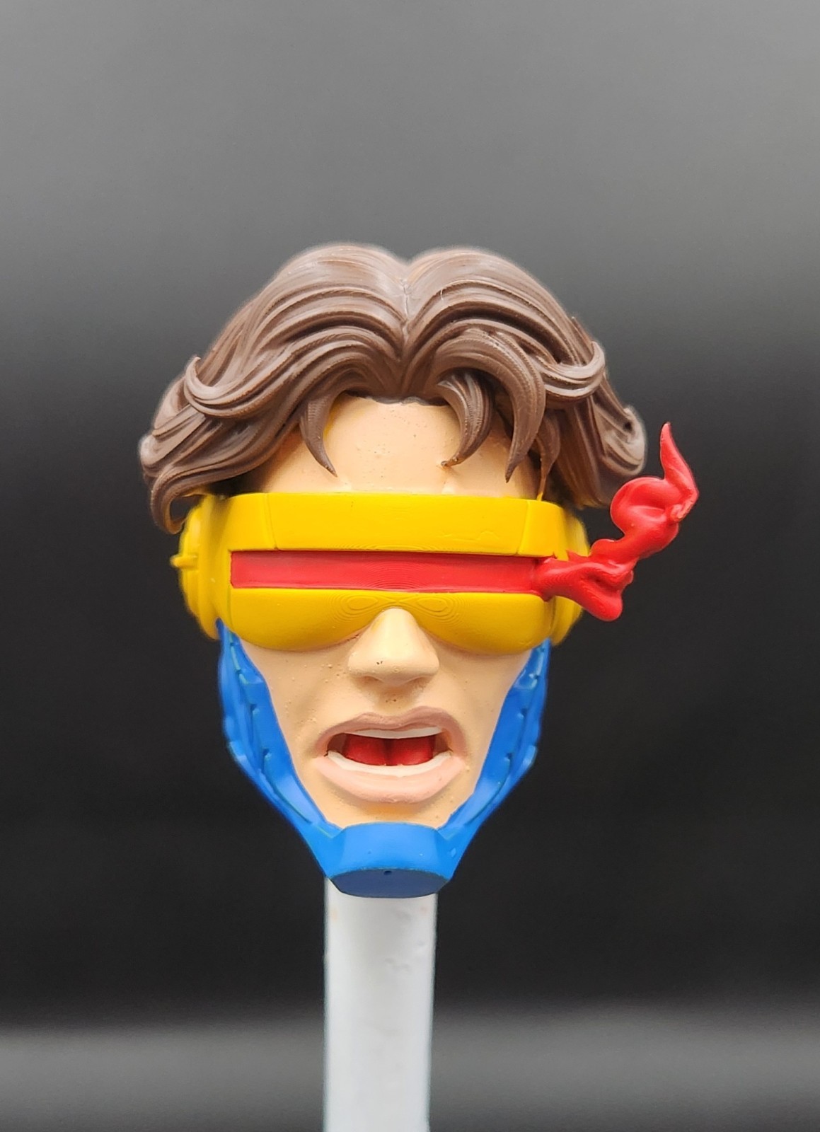 Marvel Legends Custom Jim Leee Cyclops Kit 1/12 Scale Painted