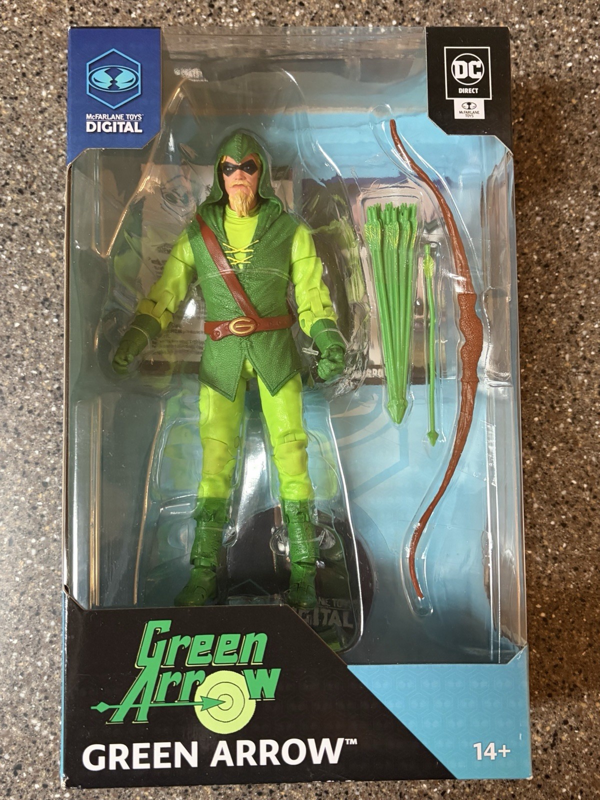 DC Classic Green Arrow Multiverse Digital 7-Inch Figure McFarlane Toys Longbow
