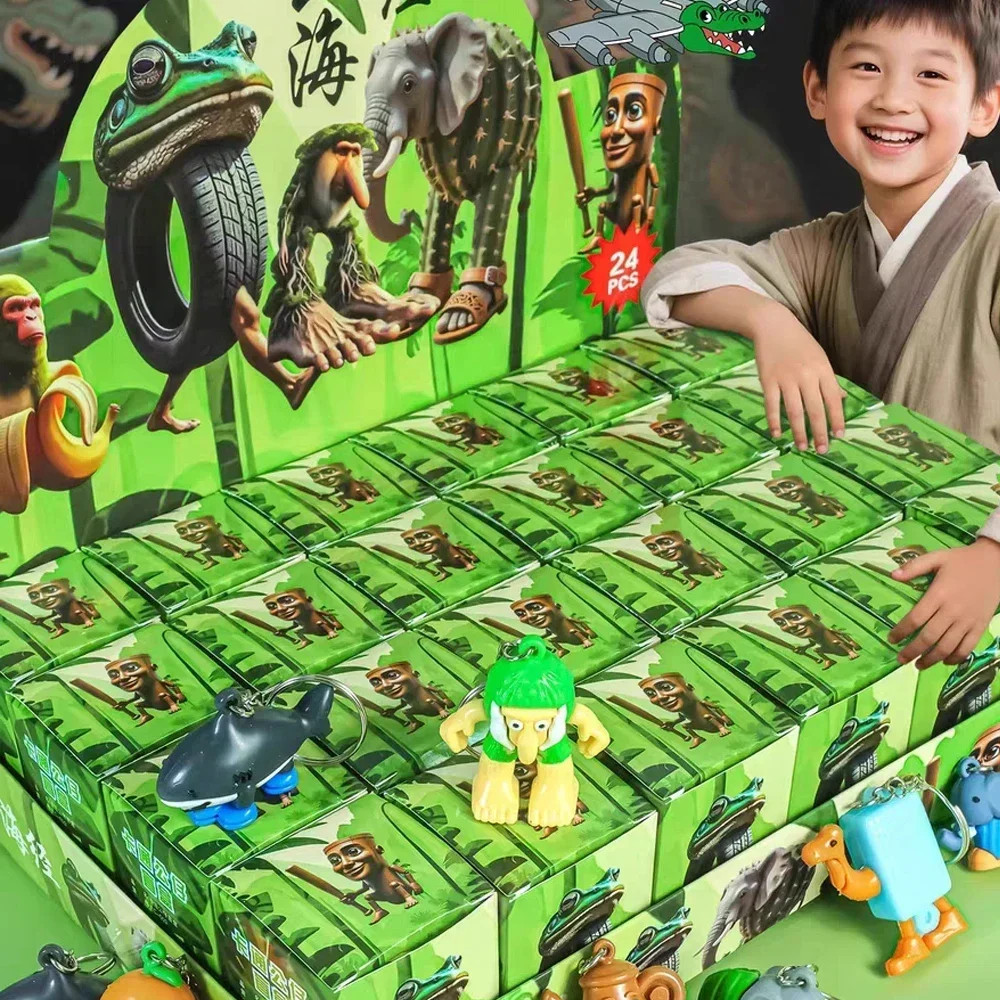24PC Italian Brainrot Blind Box Toy – Tungtungtung, Sahur, Tralarero & Bombardin