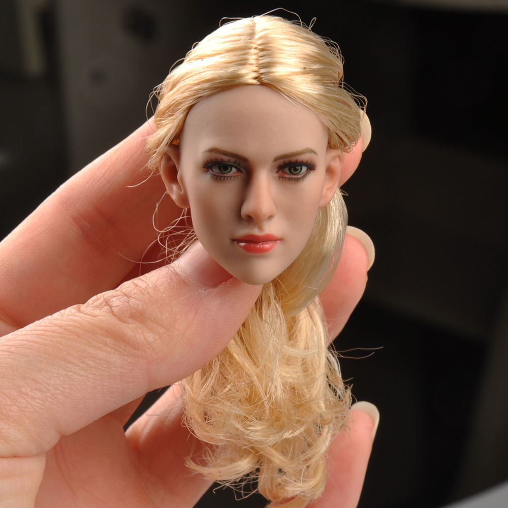 1/6 TBLeague Large Bust Suntan Seamless Body Blonde Hair Female Head Figure Toy