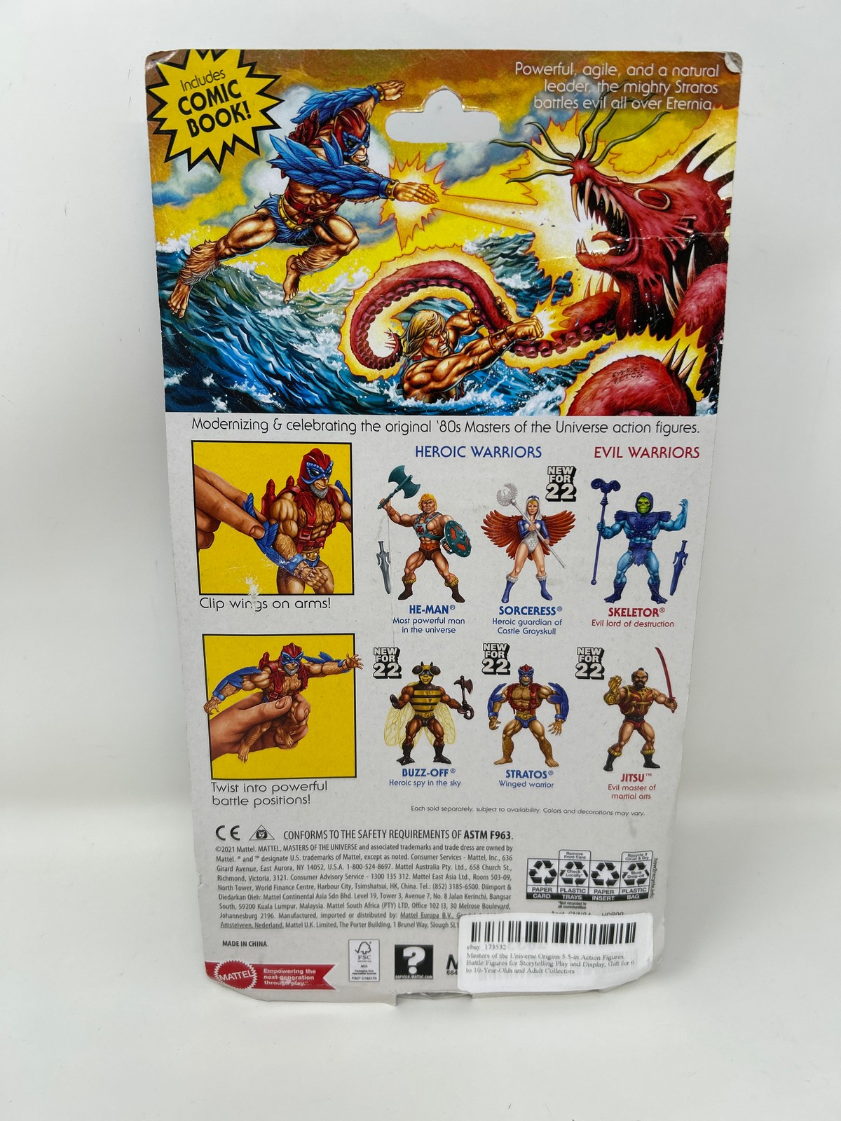 Masters of the Universe Origins 5.5-in Action Figures, Battle Figures for Storyt