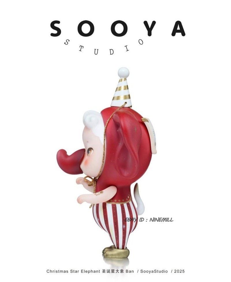 Sooya Studio Christmas Star Elephant Ban Limited Edition 15.3cm Toy New