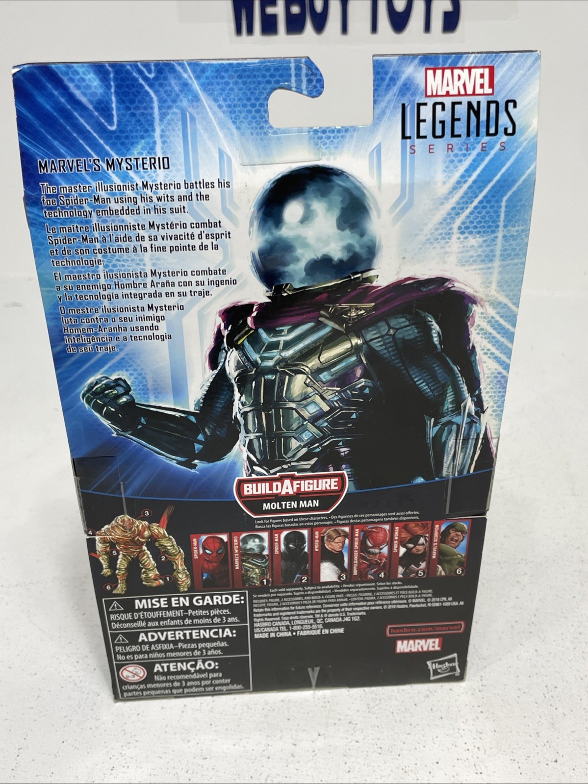 Hasbro Legends Series Spider-Man: Far From Home Marvel’s Mysterio Action Figure