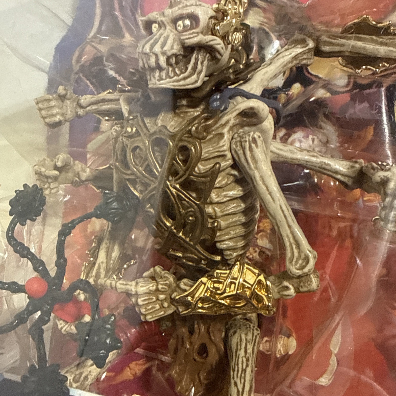 Skeleton Warriors Aracula Action Figure 90s Toy Playmates Separating From Card ￼