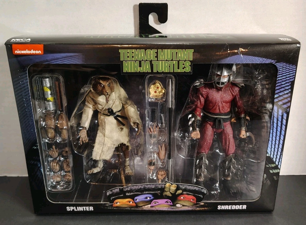 NECA TMNT 1990 Movie Splinter & Shredder 2-Pack