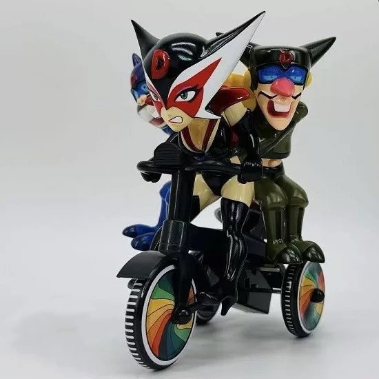 KAIJU ONE CA GLOBAL Yatterman Night Black Soft Vinyl Action Figure H13CM(5.2in)