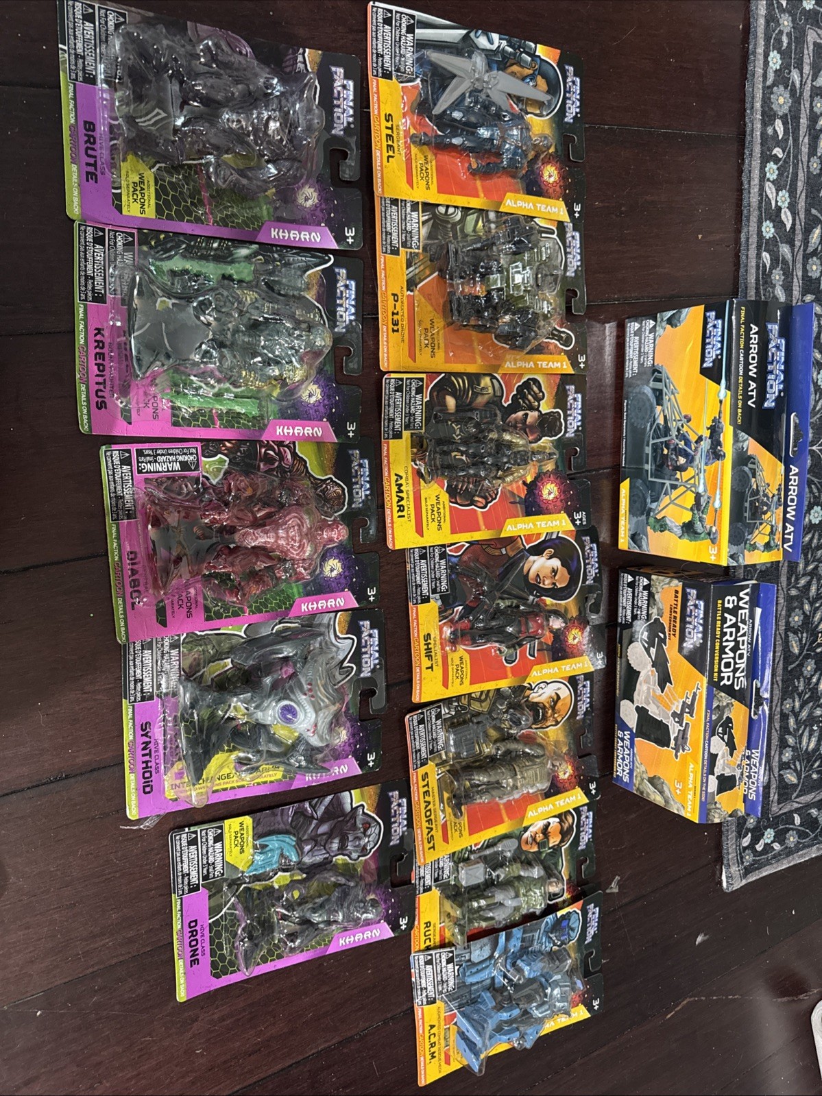 Final Faction Lot 15 Item Lot P-131, ACRM, VECHICLES, Diabol, Amari,Krepitus NEW