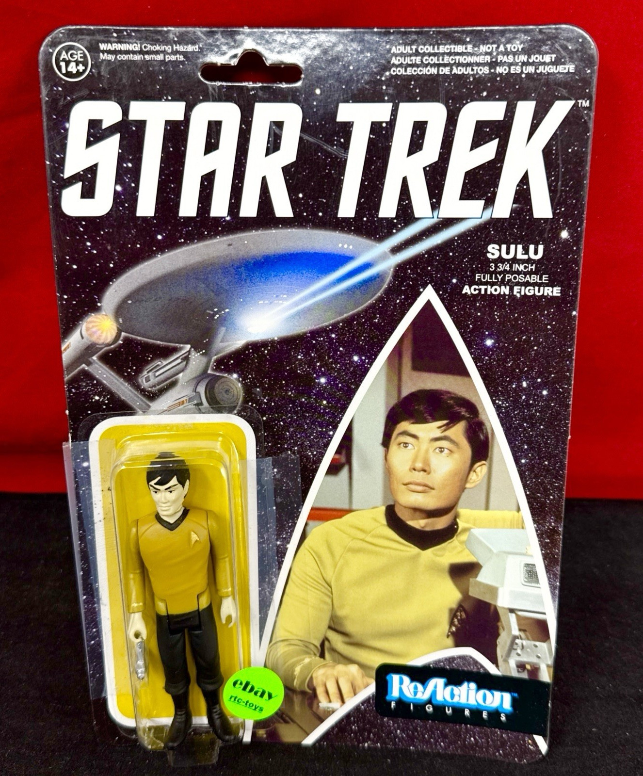 2015 Funko ReAction Star Trek Figure SULU 3 3/4″ Inch Action Figure READ