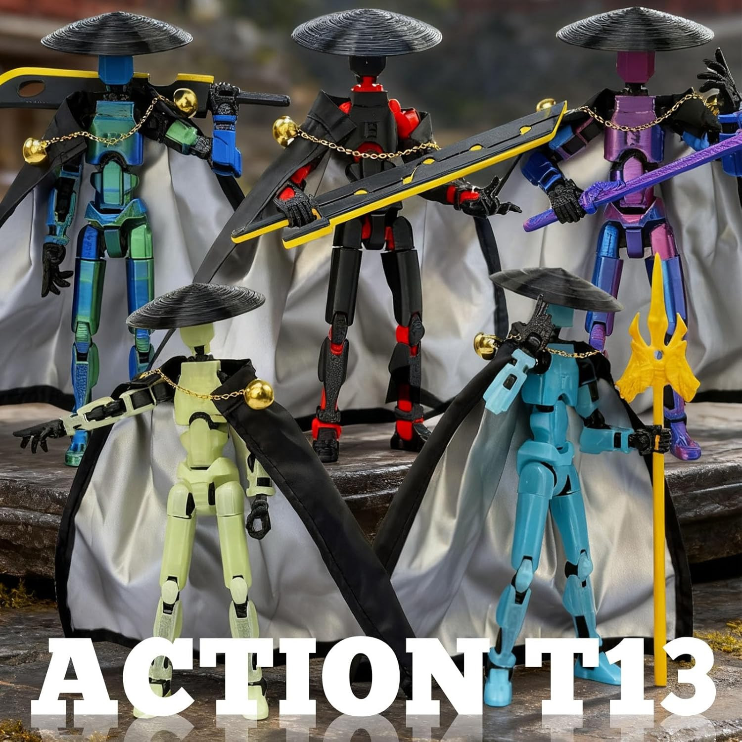 T13 Assembly Completed Action Figures,T-13 Action Figure, Robo 13 3D Printed Act