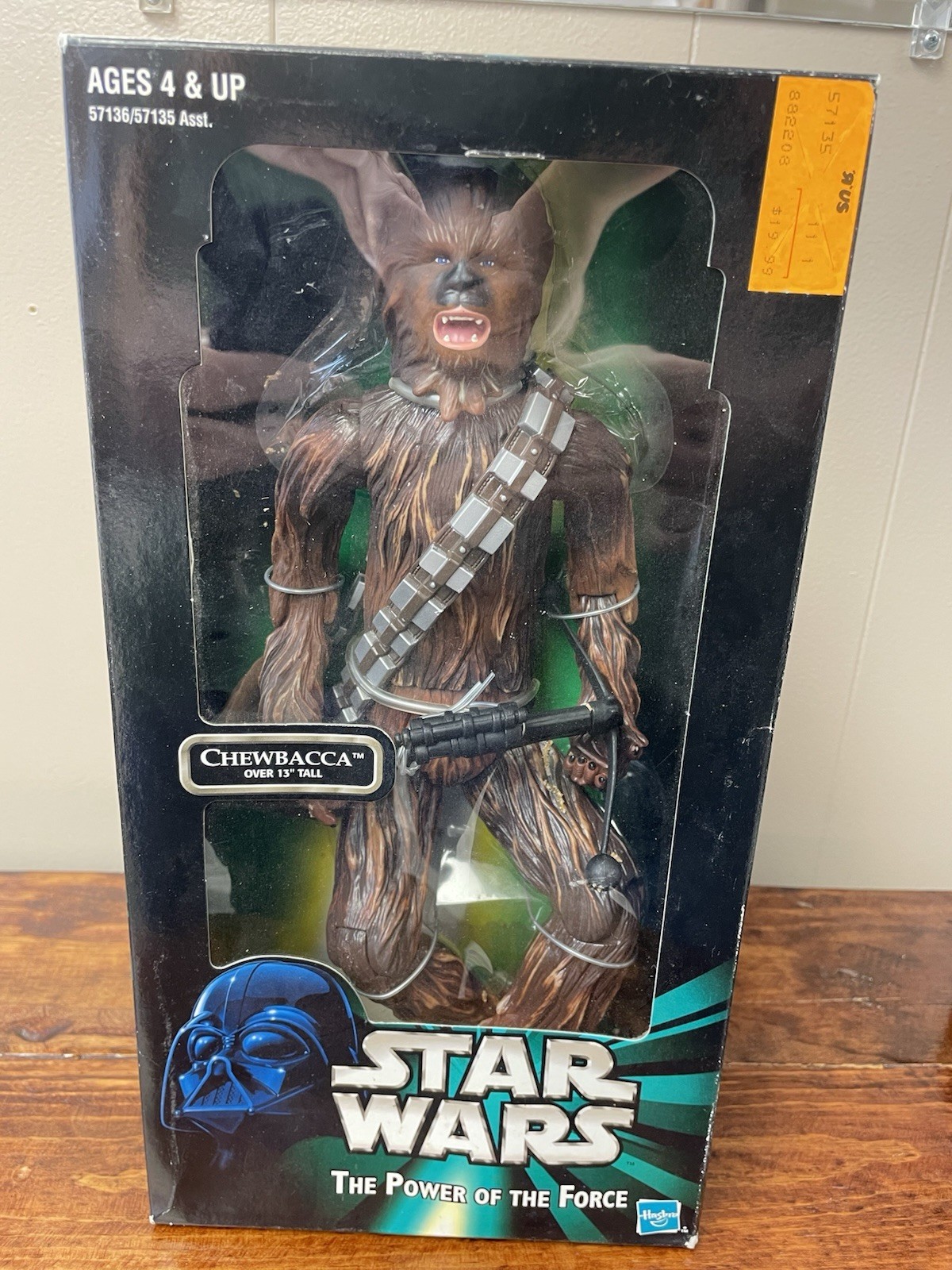 Star Wars Chewbacca Figure 1999 Hasbro 13 inches The Power of the Force NIB