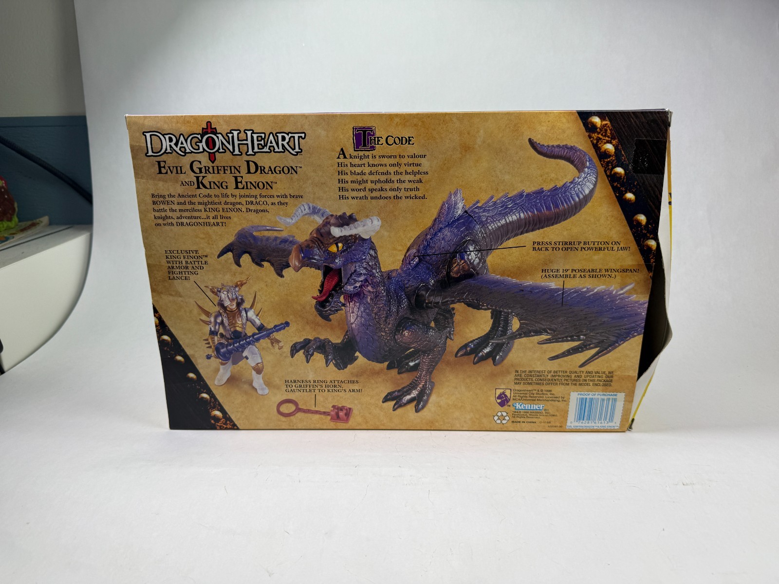 Evil Griffin Dragon & King Einon Dragonheart Figure Set New Sealed 1996 Kenner