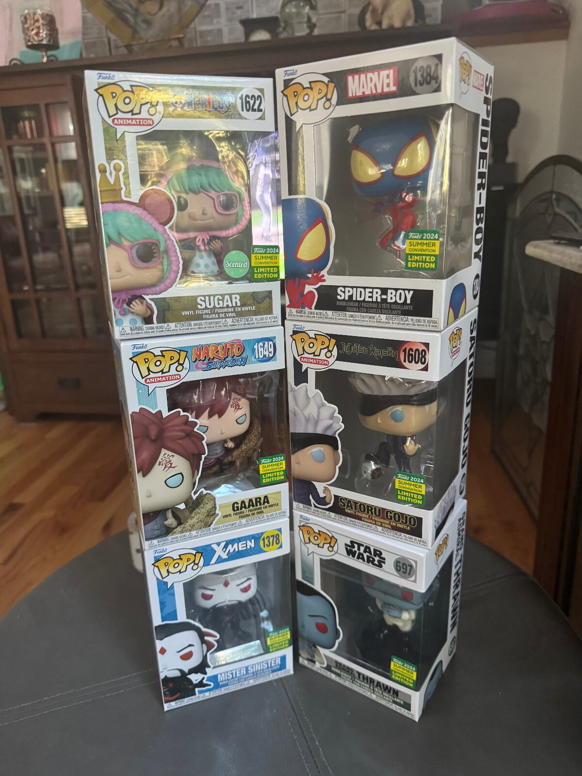 Funko Pop Lot of 6 SDCC Shared sticker pops CHECK DESCRIPTION