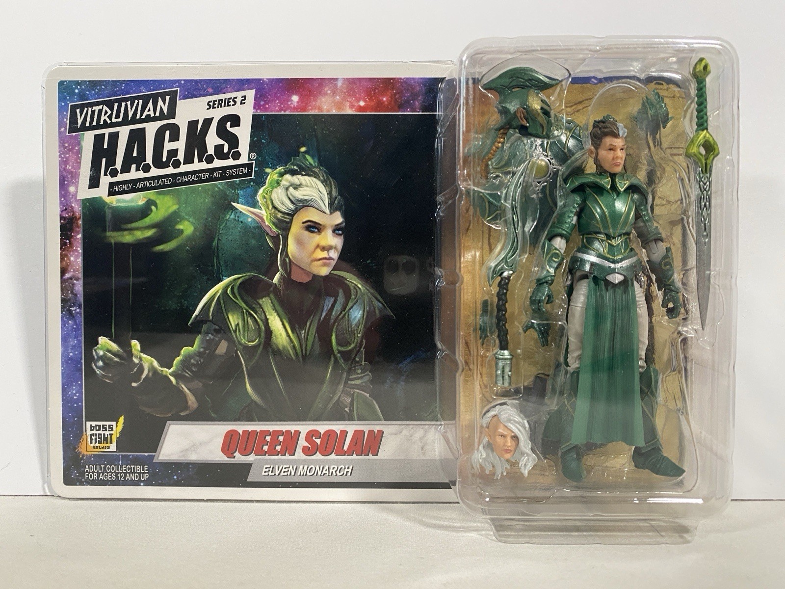 Vitruvian Hacks QUEEN SOLAN Elven Monarch 3.75″ Figure H.A.C.K.S. Boss Fight