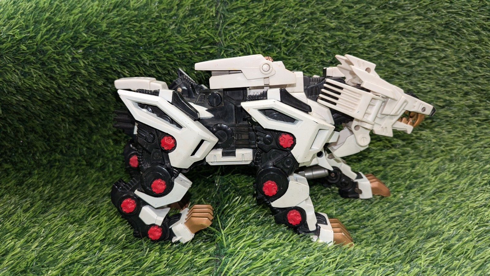 Tomy Zoids White Liger Zero Figure 2002 Robot Missing Parts Has Wear Works