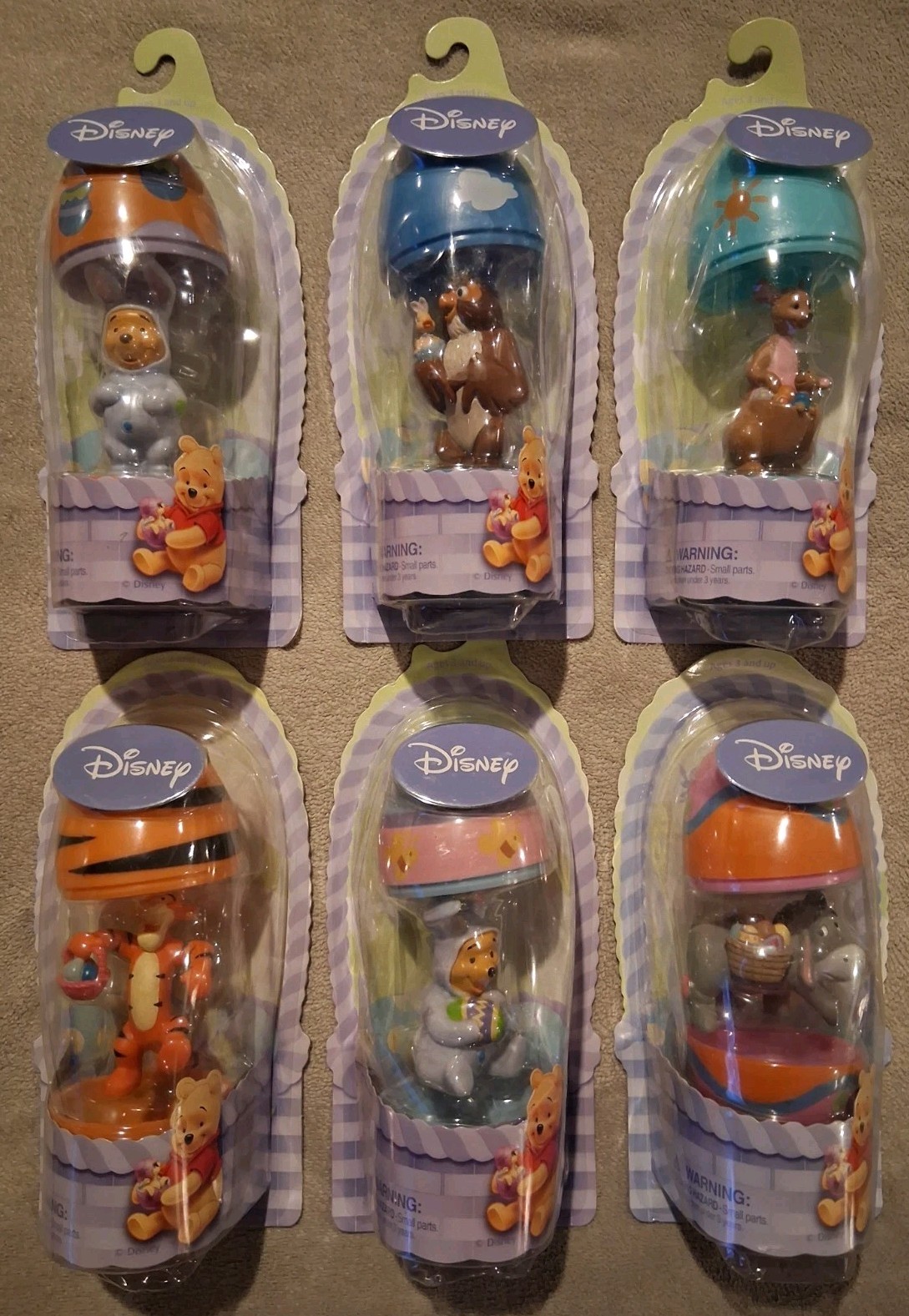 Disney Winnie the Pooh Easter Eggs Factory Sealed Lot of 6 Memory Lane RC2