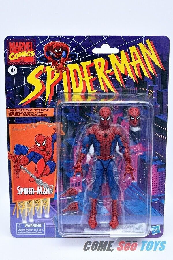 AUTHENTIC GENUINE MARVEL COMICS SPIDERMAN FIGURE NEVER OPENED MINT ON CARD SALE!