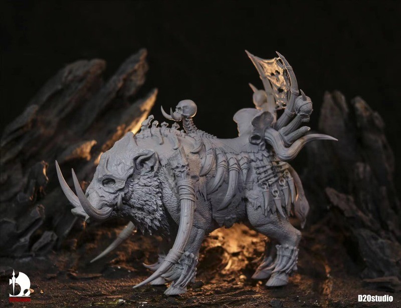 D20studio Wasteland bone spur Ancient War Pig Giant Wild Boar 1/12 Mount Gift