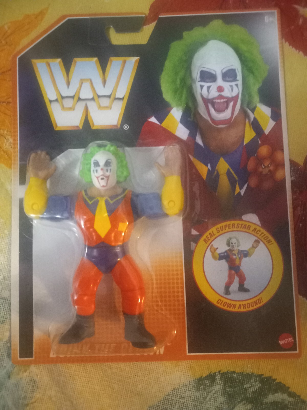 WWE Mattel Retro Doink The Clown IN HAND MOC Wave 3 — WWF Hasbro WCW NEW AEW