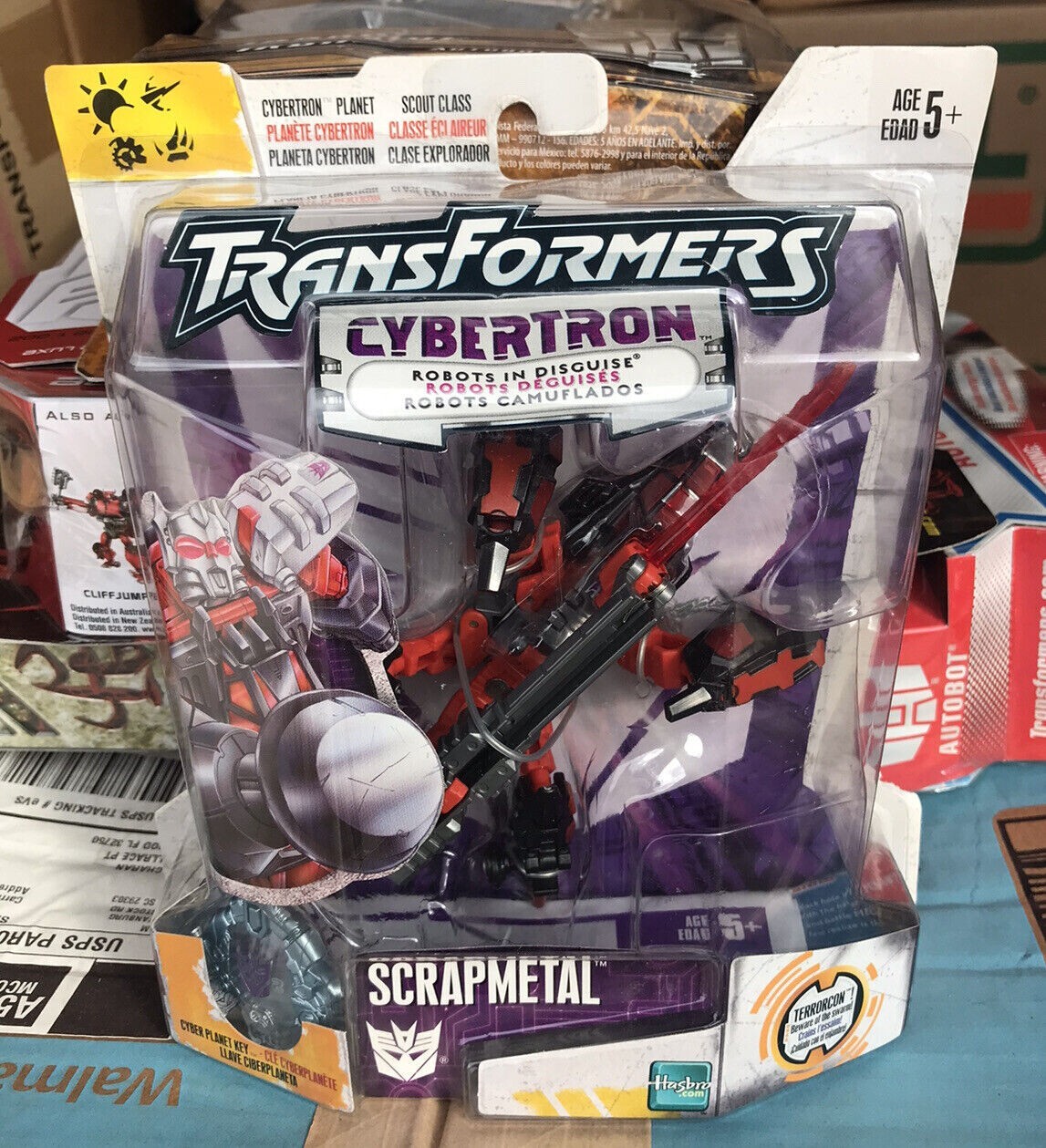 Transformers Cybertron Scrapmetal Sealed 2006 Rare Red Version .