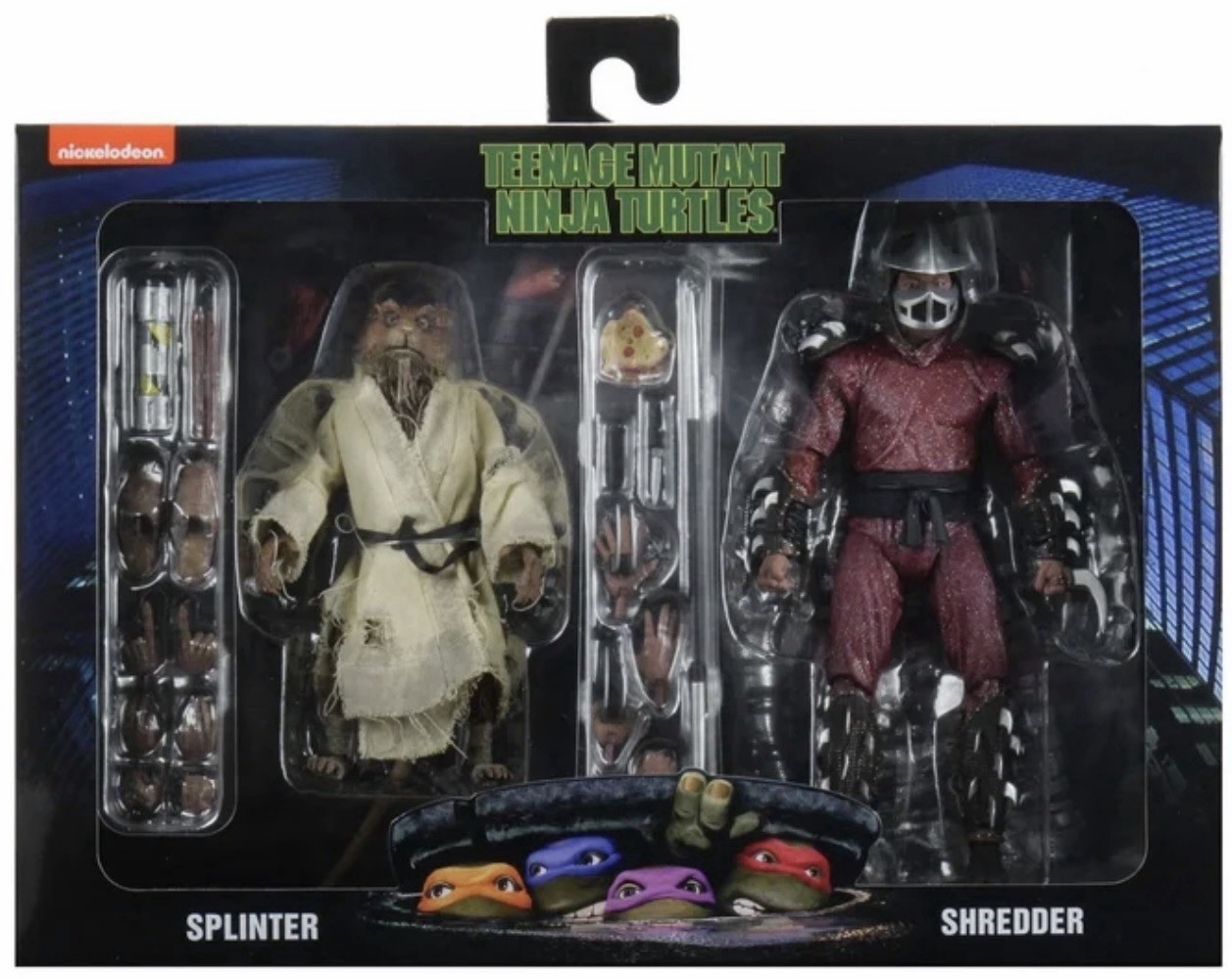 Teenage Mutant Turtle SPLINTER & SHREDDER TMNT NECA Exclusive 2-Pack BRAND NEW