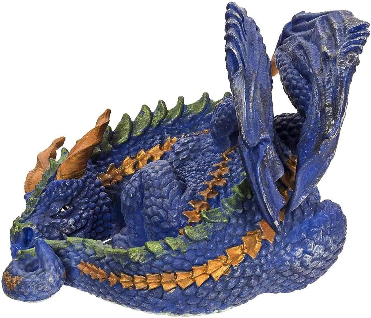 Safari Ltd Sleepy Dragon 10141 Mythical Realms Purple Blue 2016 Figure New