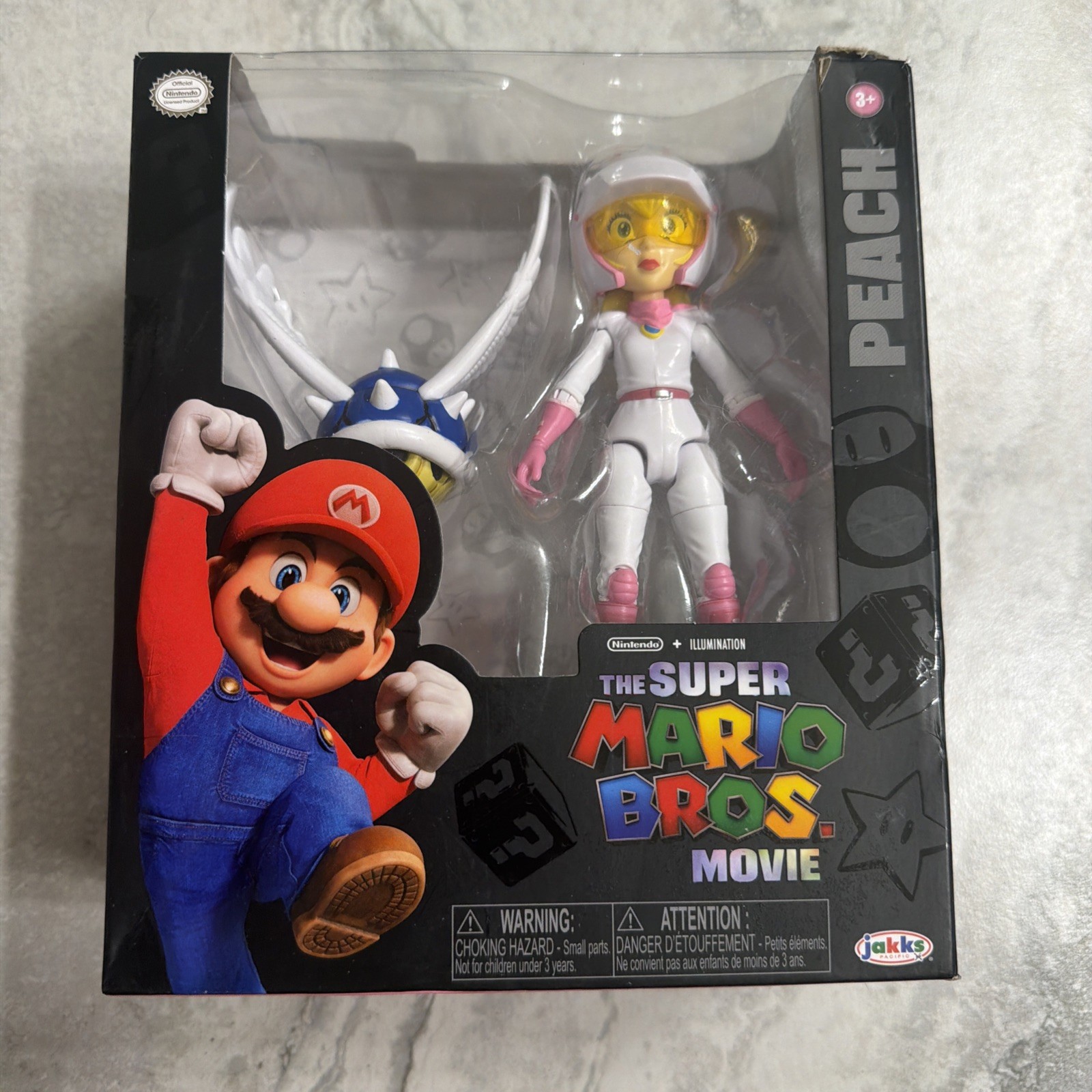 NIB Nintendo The Super Mario Bros Movie Deluxe Action Figure Princess PEACH
