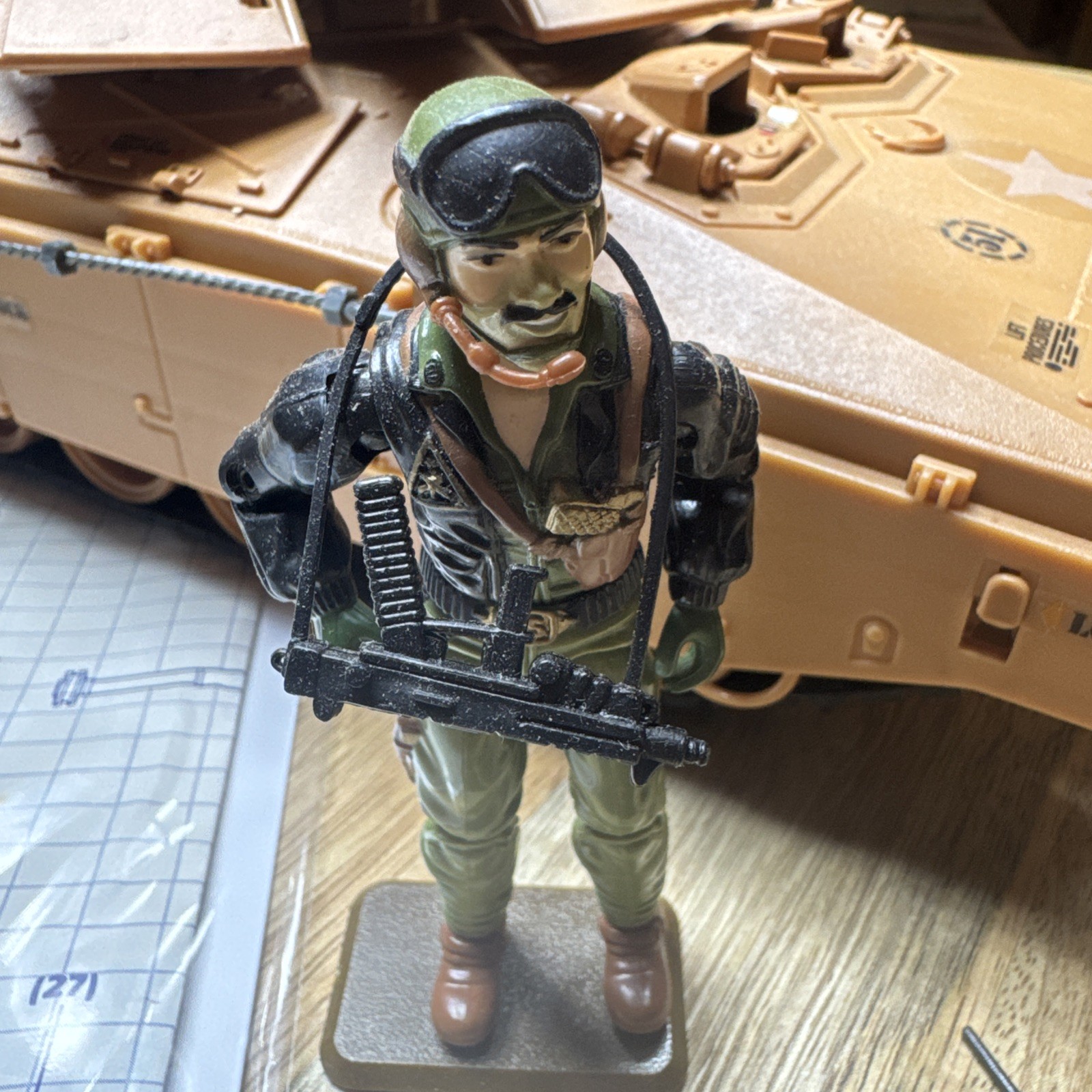 G.I. Joe Mauler MBT Tank Complete Heavy Metal with Authentic MIC Microphone ARAH
