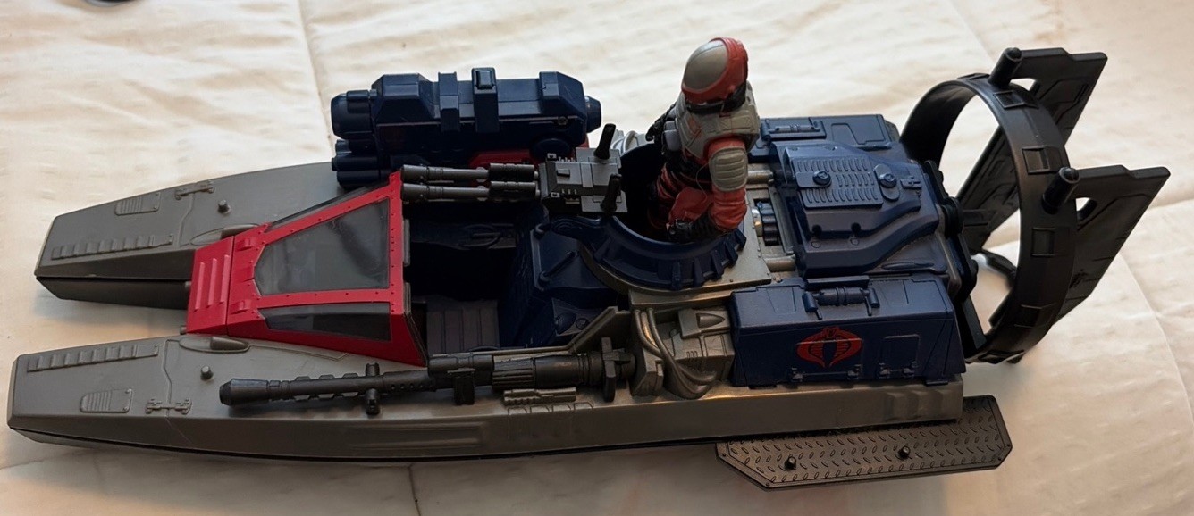 Hasbro G.I. JOE Retaliation Cobra Fang Boat With Figure 2008 Rare ?READ B4