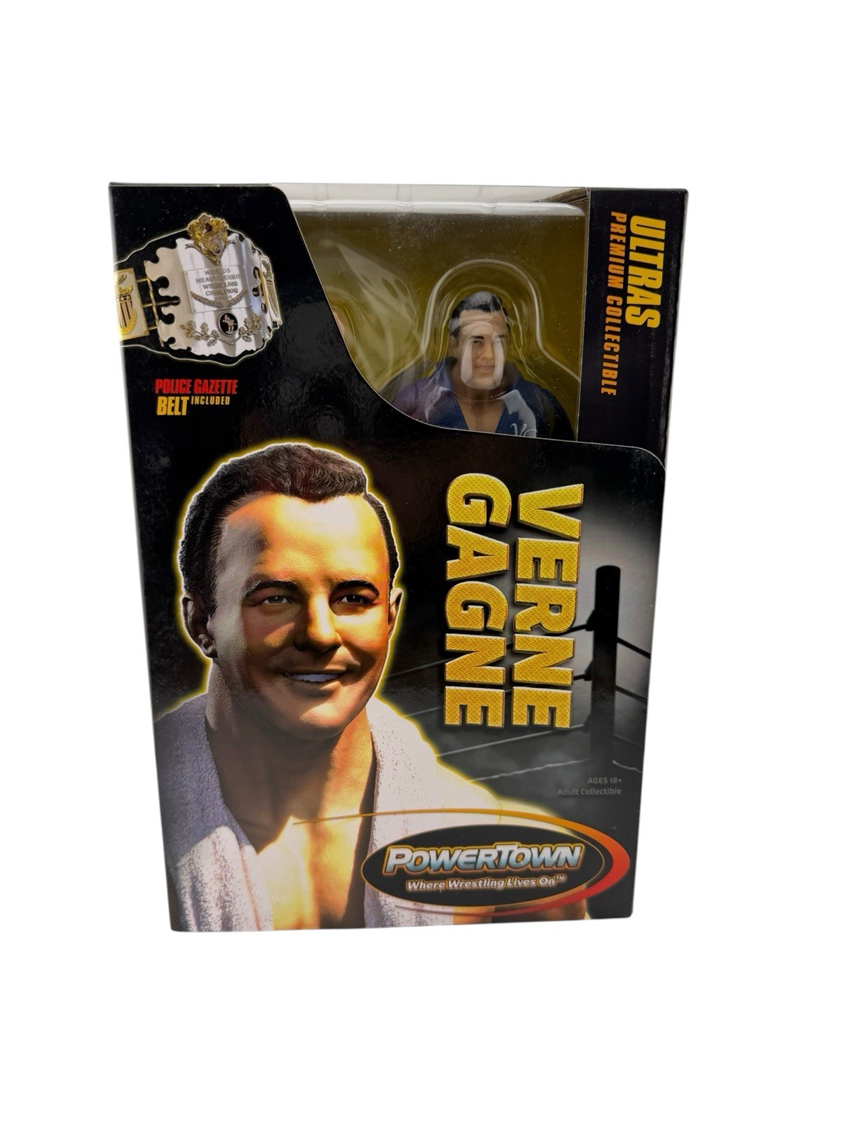 Powertown Ultra 1 Verne Gagne Wrestling Figure WWE WWF AWA