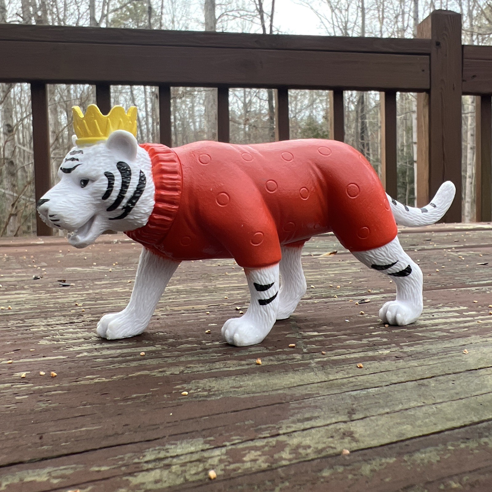 Ankyo Kidcore Whimsical Multicolor Circus Animal Tiger Figure Toy, Cake Topper