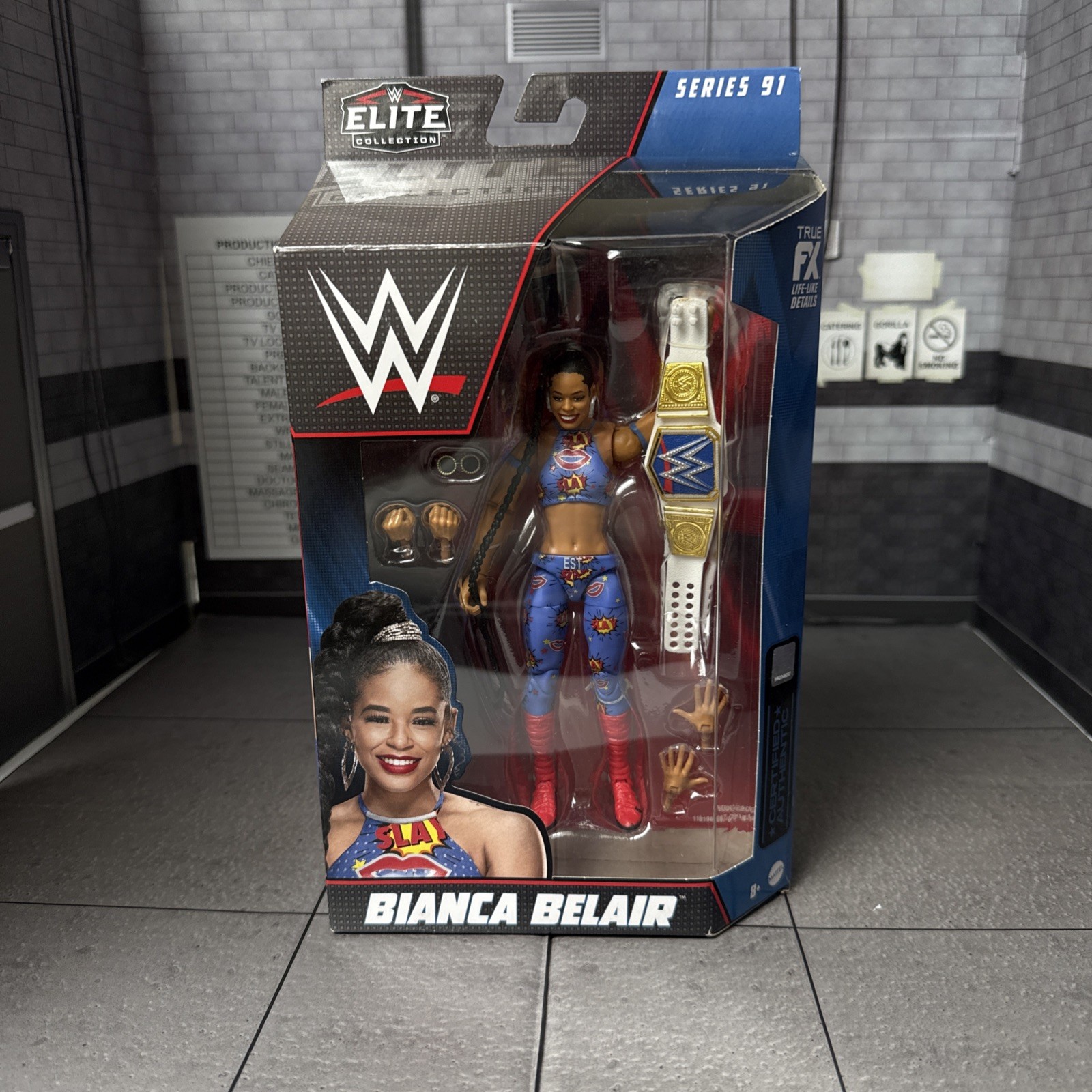 WWE Bianca Belair Elite Figure Series 91 Smackdown Championship
