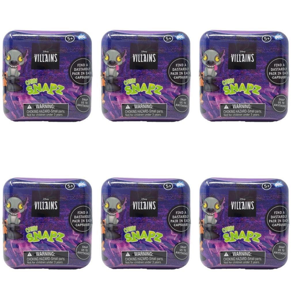 Disney Villains Chibi Snapz – Lot of 6 Sealed Blind Cubes