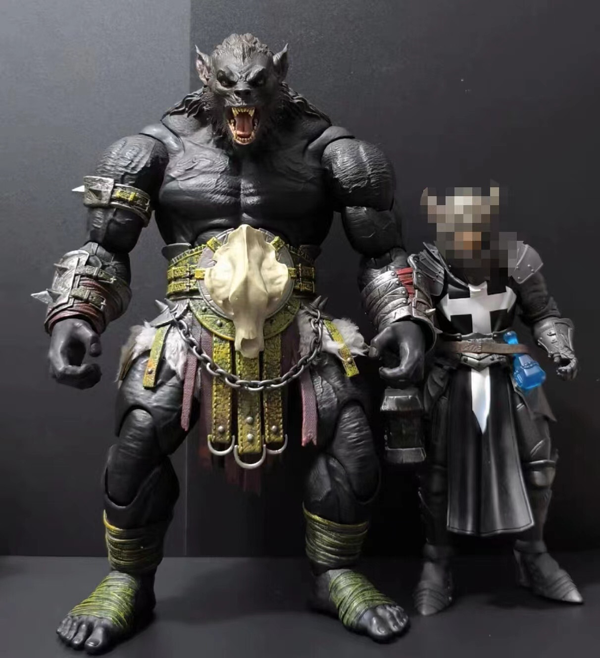 9in Xesray Studios Fit Head Combatants Fight For Glor Werewolf No Figure