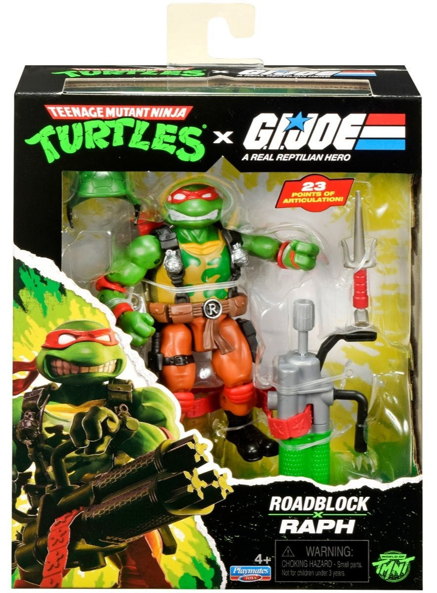 TMNT x G.I. JOE Roadblock Raph 4.5″ Figure Teenage Mutant Ninja Turtles 2026