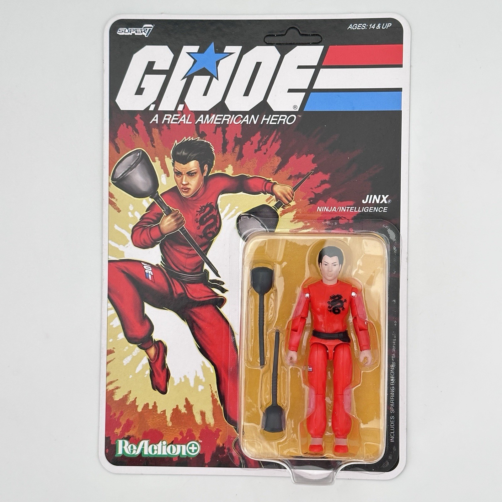 SUPER7 G.I. JOE JINX WAVE 4 O-RING FIGURE REACTION MOC – UNPUNCHED