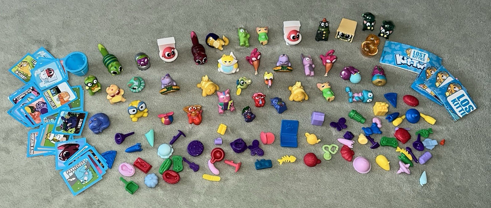 Huge Hasbro Lost Kitties Bundle Lot – Figures, Accessories, Stickers & More!
