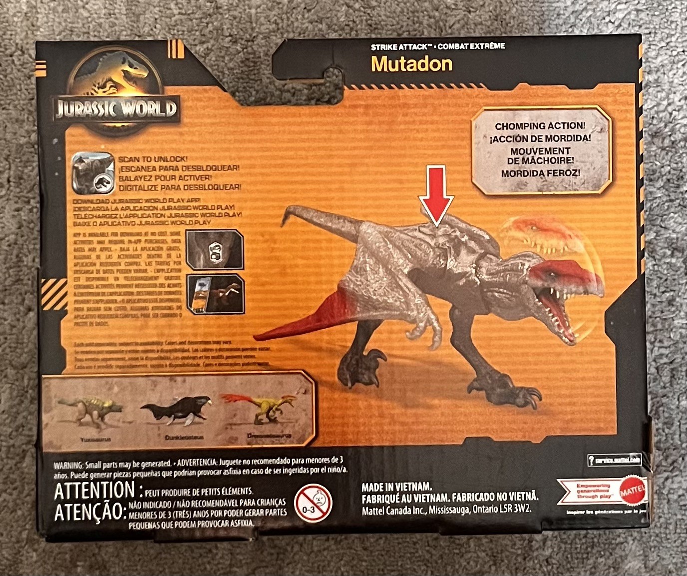 Jurassic World Survival Strike Attack Mutadon Action Figure Mattel 4+ New