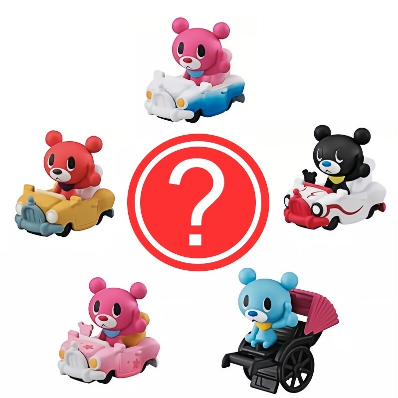 Bandai Hitch Bear Car Animal Figure Blind Box Japan 1 Random Gashapon Toy