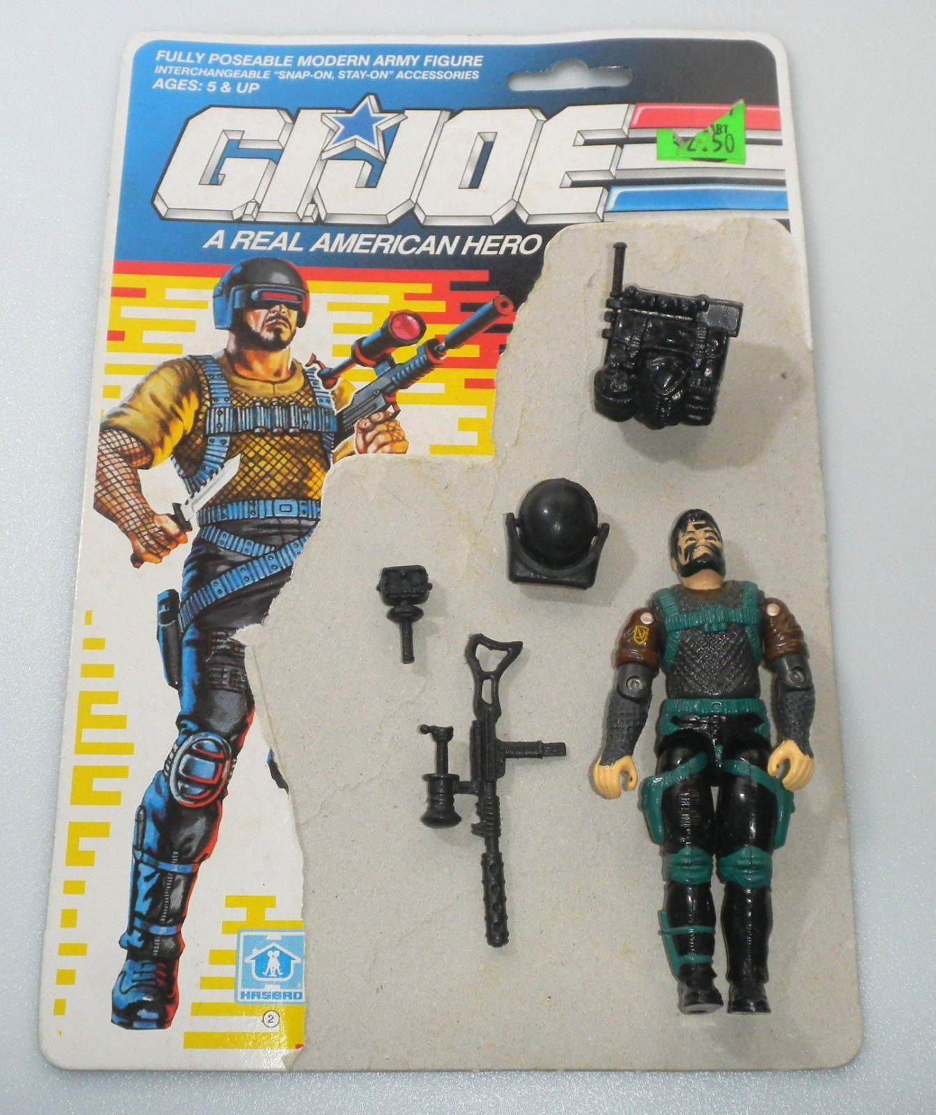 Vintage 1991 Low Light & Card Back G.I. GI Joe v3 100% Complete Figure 3.75 ARAH
