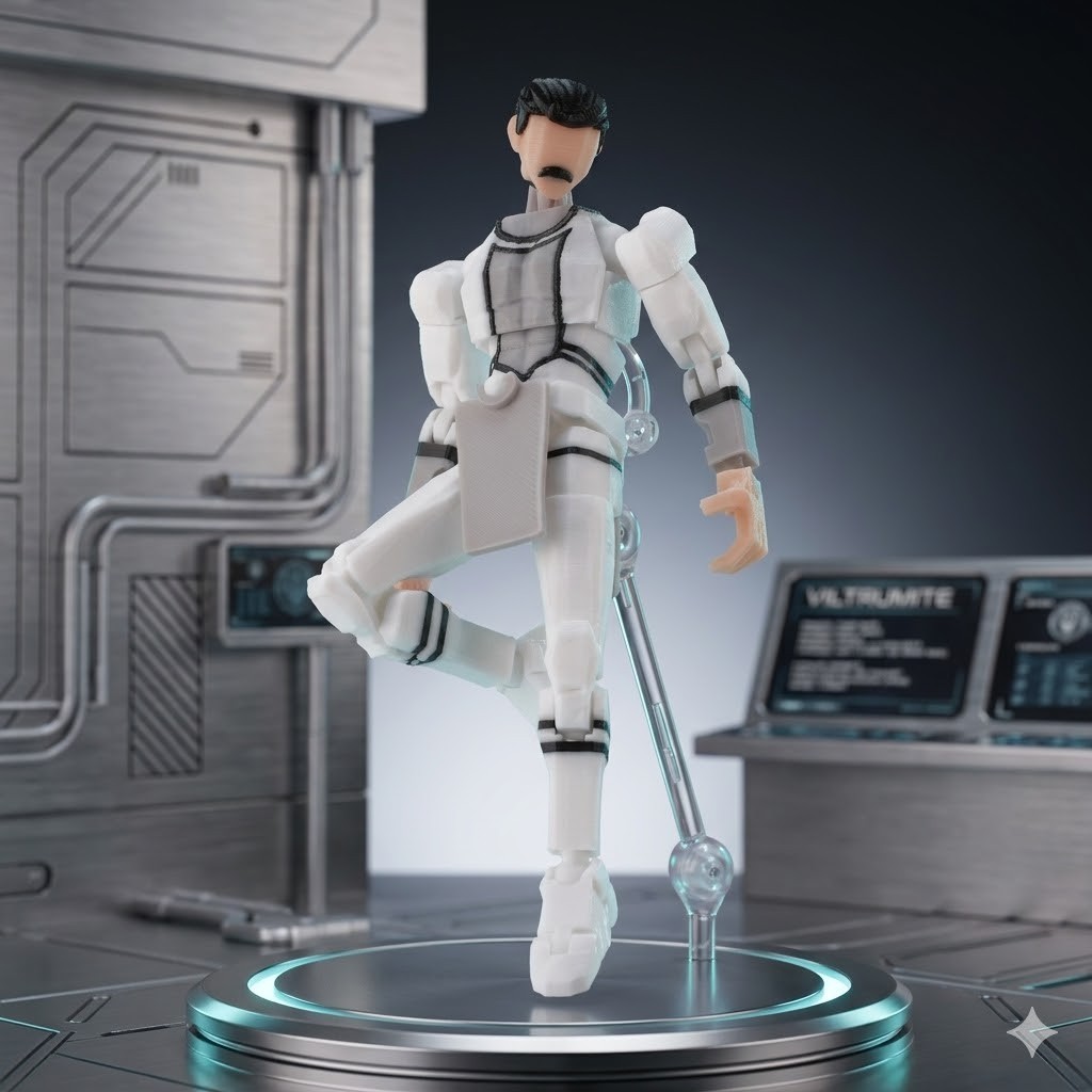 Moustache T13 Mark Grayson Action Figure 9L3D Printed Dummy13 Anime Collectible