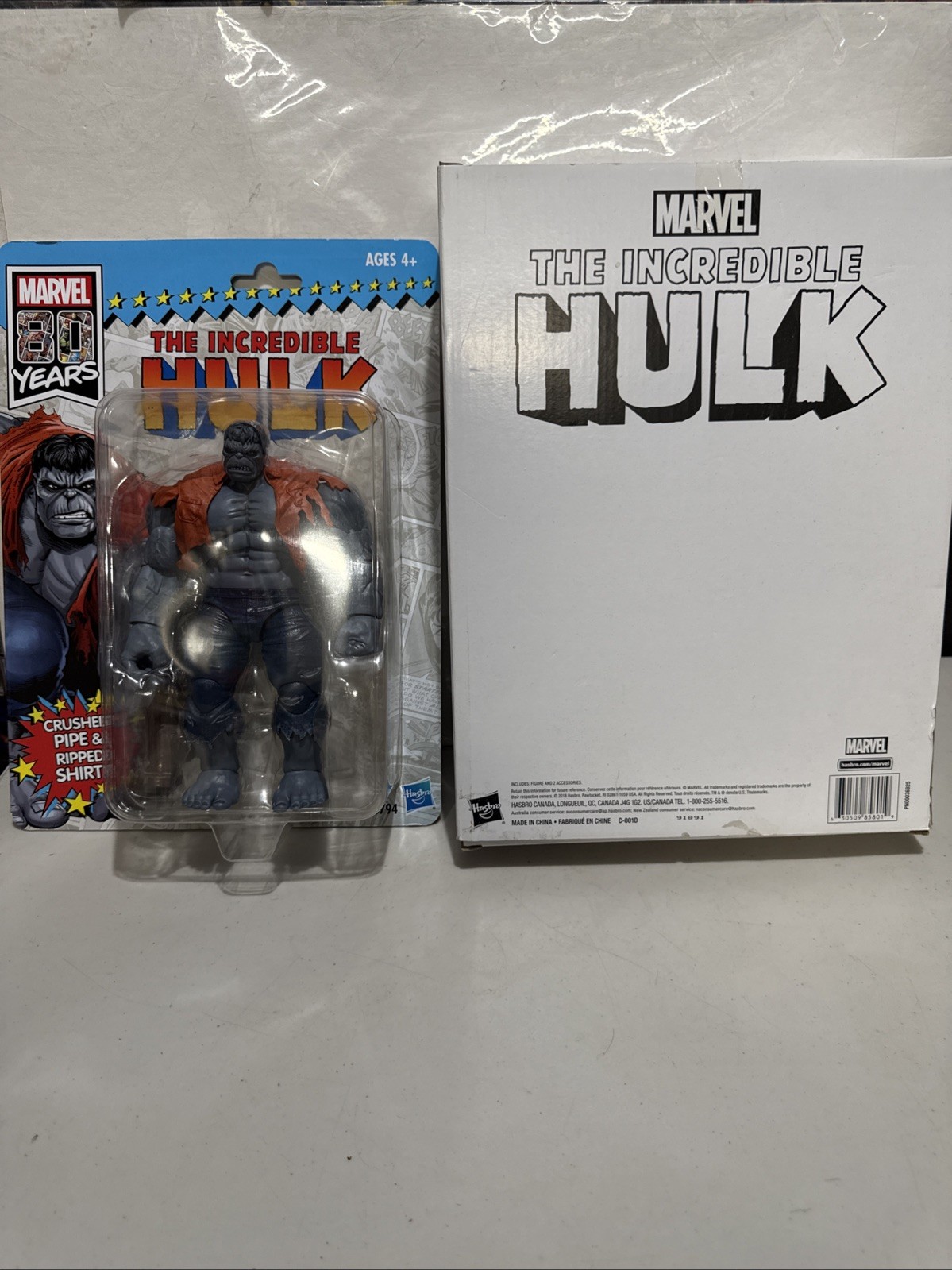 Marvel Incredible Hulk 80 Years Anniversary Gray 8” Figure Exclusive