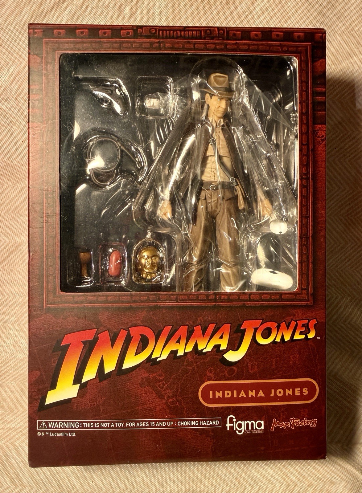 Max Factory Figma 209 Indiana Jones Temple Doom Figure Raiders NIB Max Factory