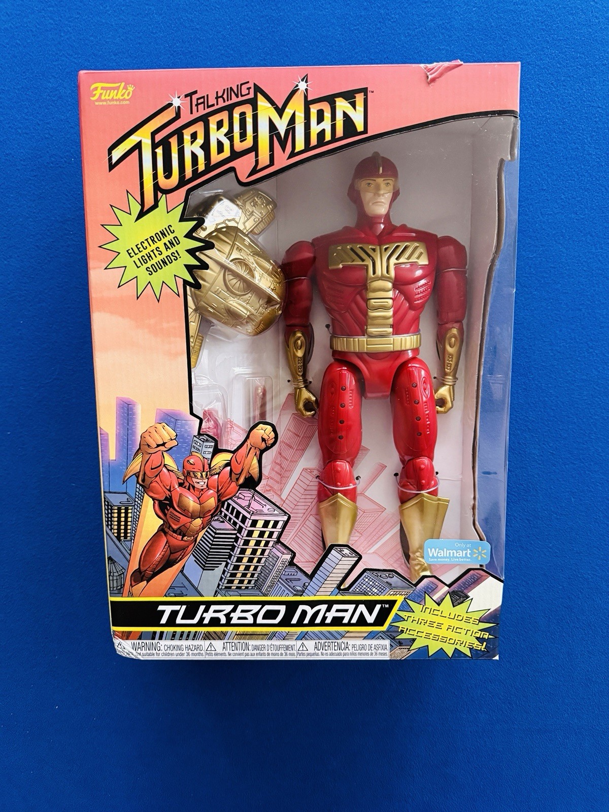 Funko 80-618 Talking Turbo Man Jingle All The Way Action Figure FACTORY SEALED